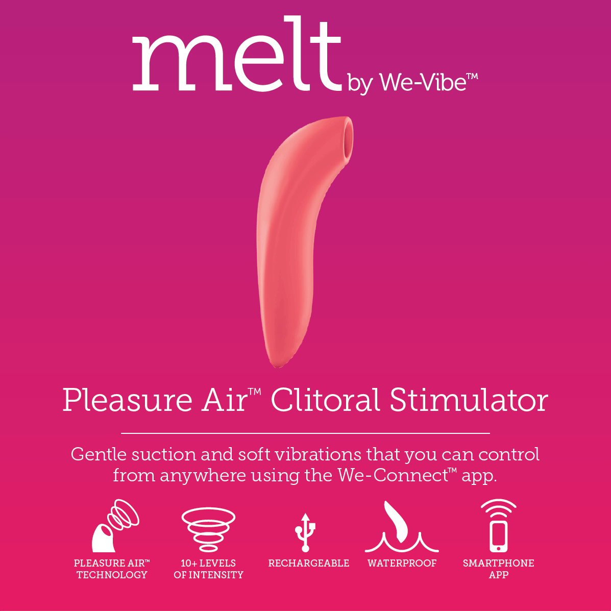 We-Vibe Melt Pleasure Air Clitoral Stimulator - Thorn & Feather Sex Toy Canada