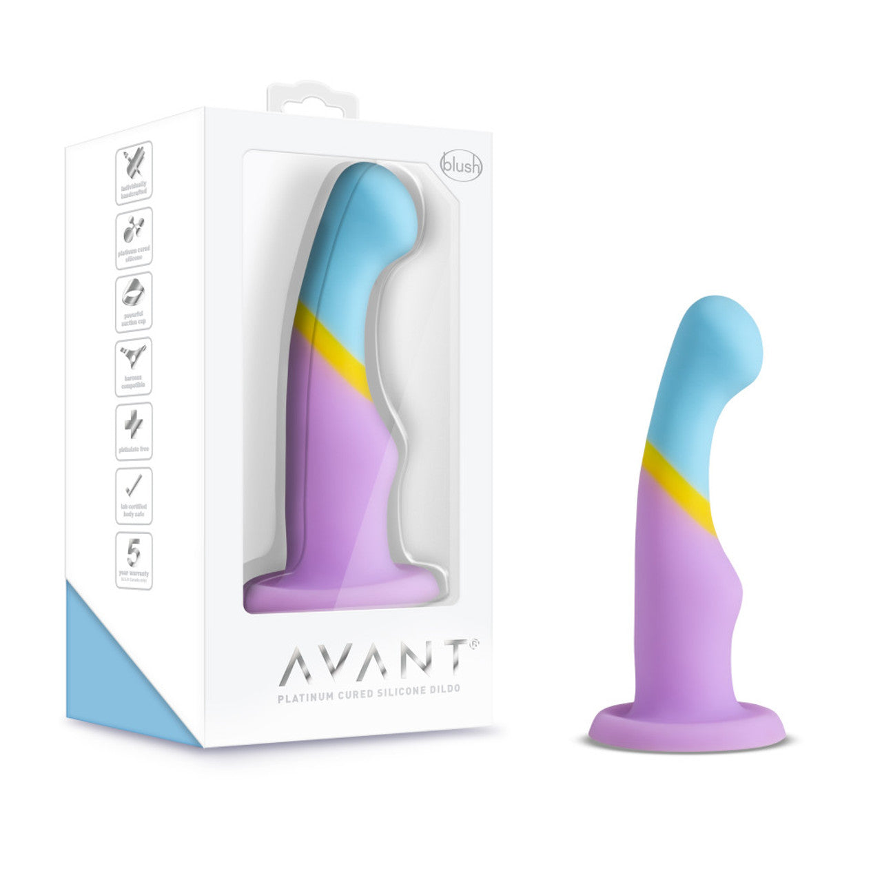 Avant D14 Heart of Gold Silicone Dildo - Thorn & Feather Sex Toy Canada