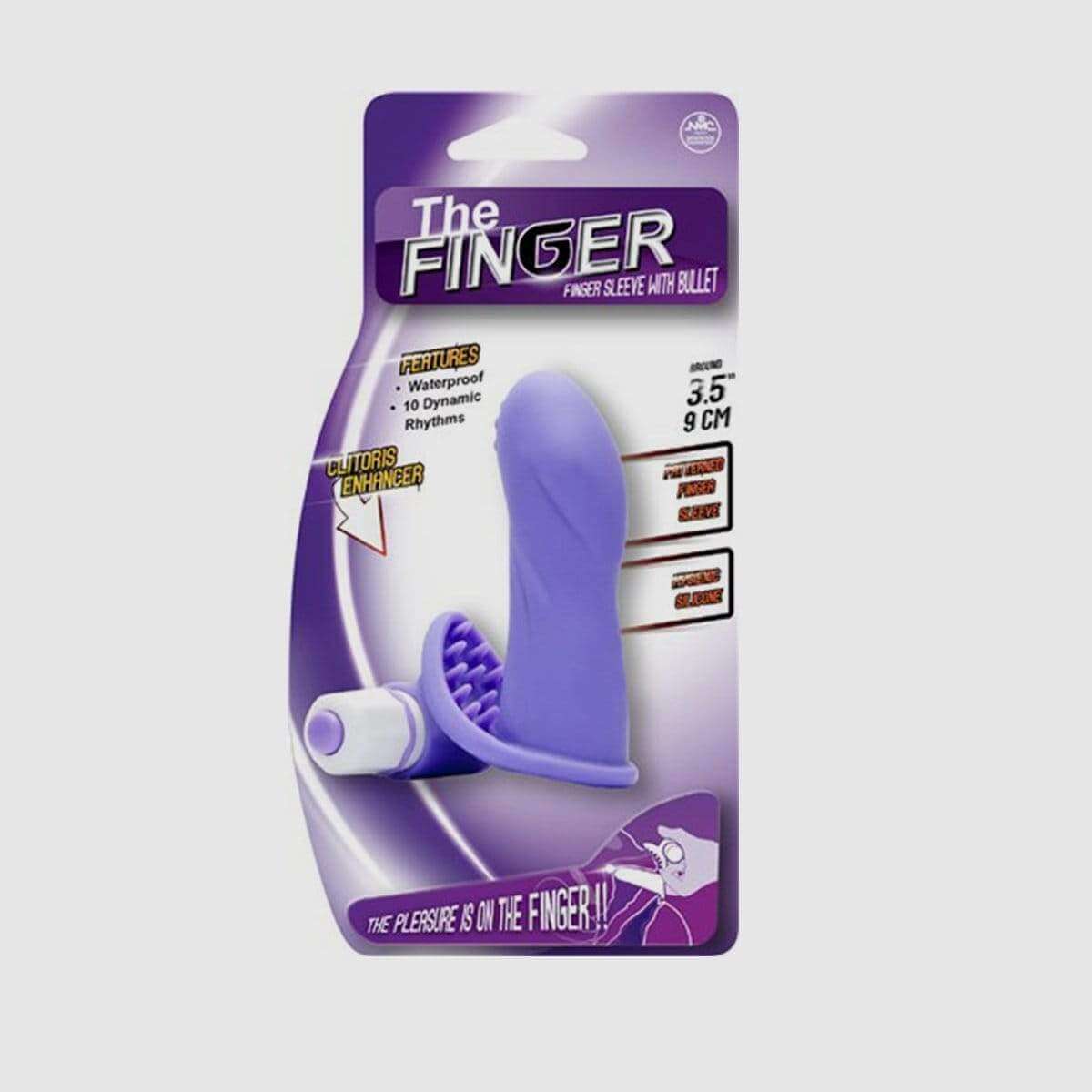 The Finger Sleeve with Bullet in Purple - Thorn & Feather Sex Toy Canada
