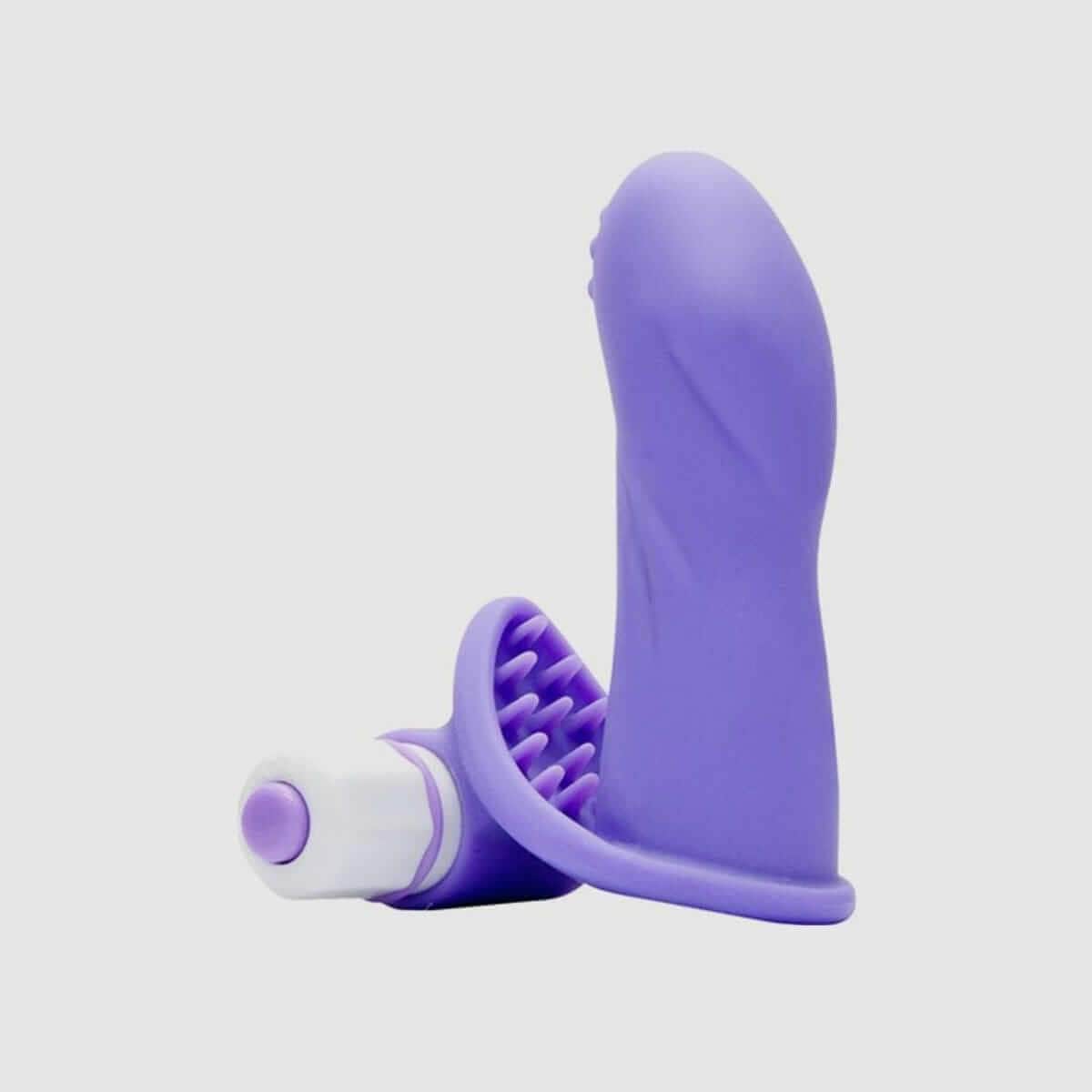 The Finger Sleeve with Bullet in Purple - Thorn & Feather Sex Toy Canada