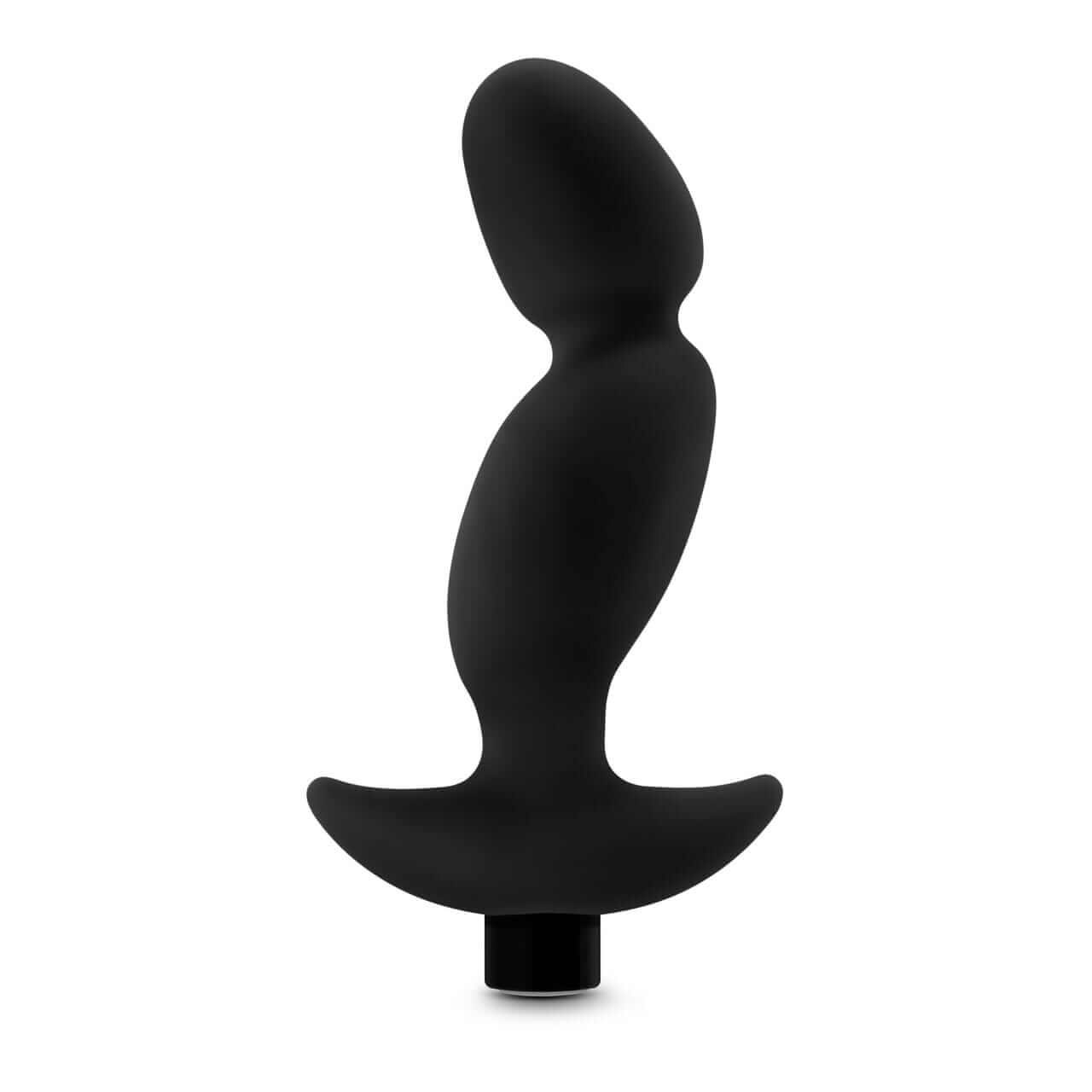 Silicone Vibrating Prostate Massager 04 - Black - Thorn & Feather Sex Toy Canada