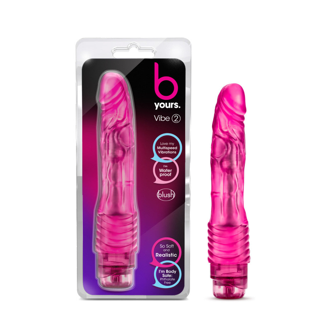B Yours Multispeed Vibe #2 - Pink - Thorn & Feather Sex Toy Canada
