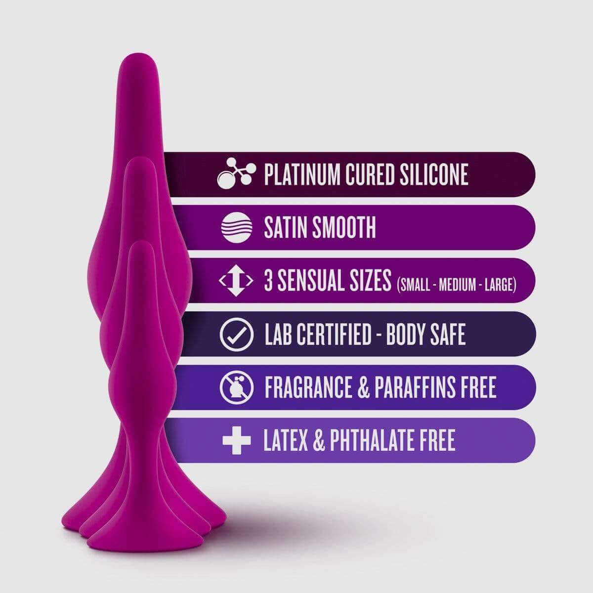 Luxe Beginner Plug Kit - Pink - Thorn & Feather Sex Toy Canada