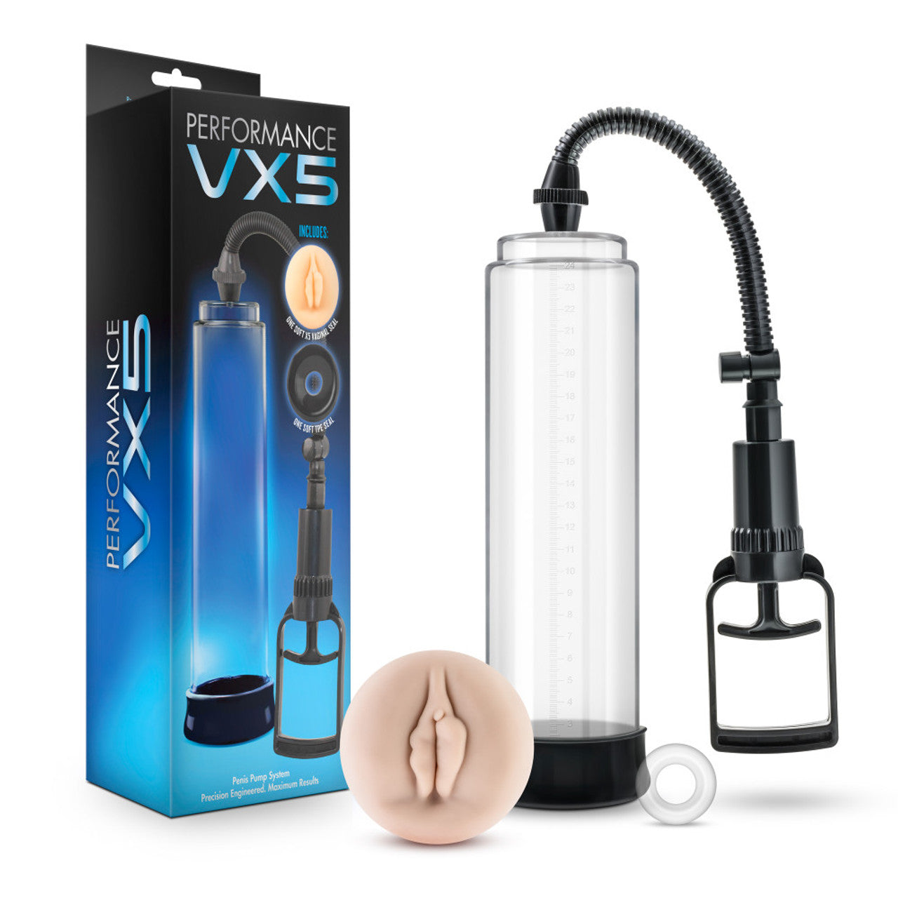 Système de pompe d'amélioration mâle VX5 - Transparent