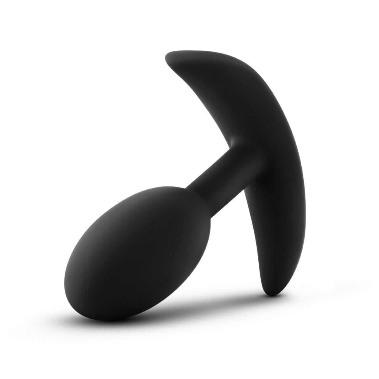 Silicone Vibra Slim Plug - Small, Black - Thorn & Feather Sex Toy Canada