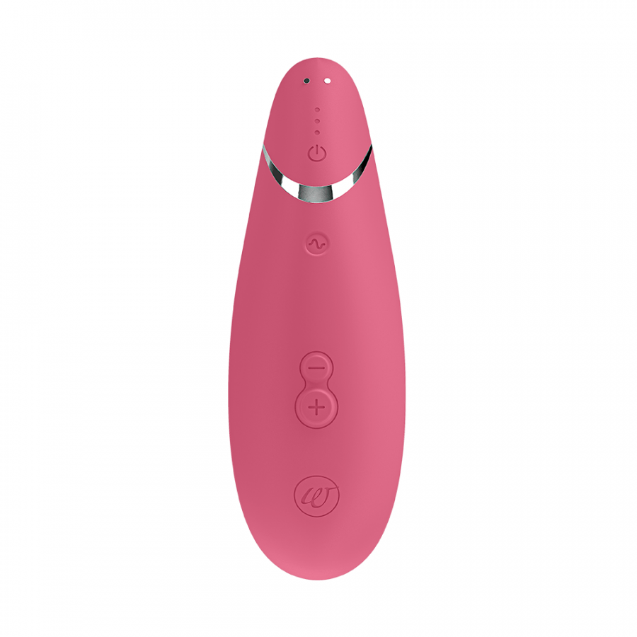 Womanizer Premium 2 Clitoral Stimulator - Raspberry - Thorn & Feather Sex Toy Canada