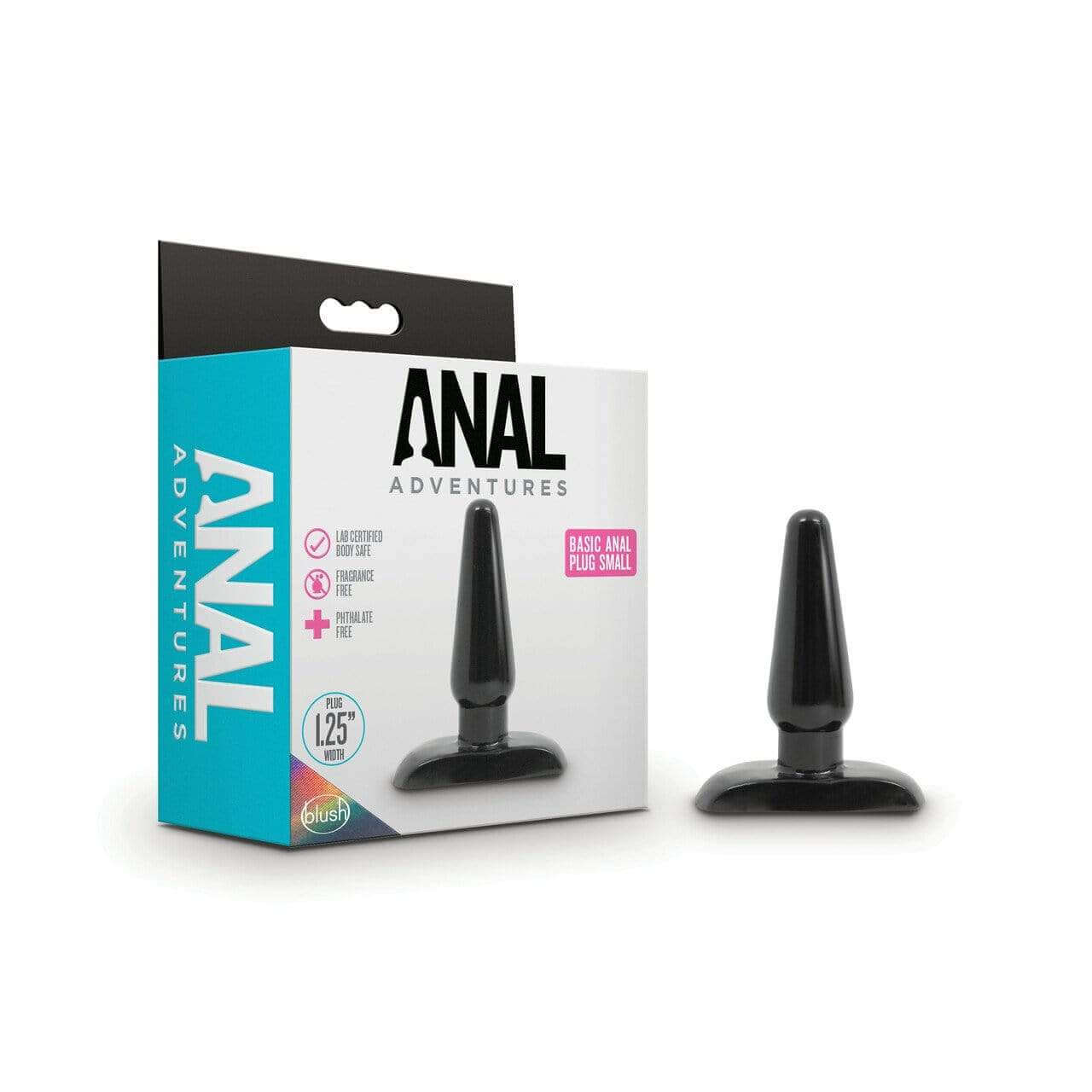 Basic Anal Plug - Small, Black - Thorn & Feather Sex Toy Canada