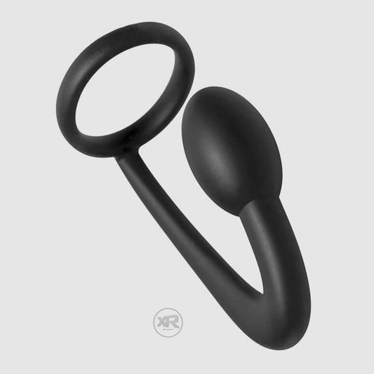 Prostatic Play Explorer Silicone Cock Ring and Prostate Plug - Thorn & Feather Sex Toy Canada
