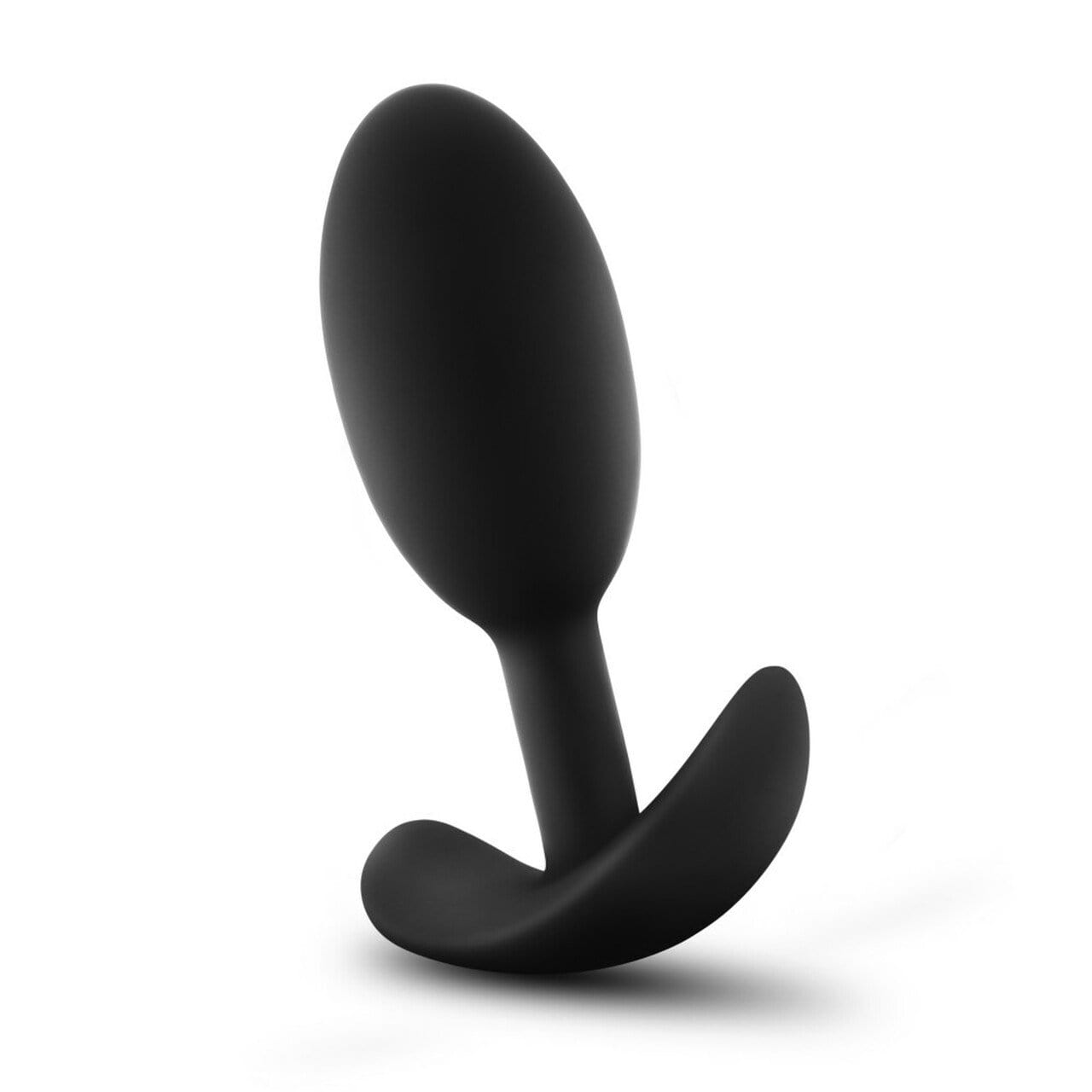 Silicone Vibra Slim Plug - Medium, Black - Thorn & Feather Sex Toy Canada