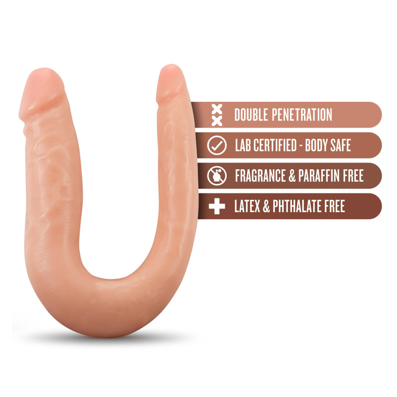 Mini Double Dong - Vanilla - Thorn & Feather Sex Toy Canada