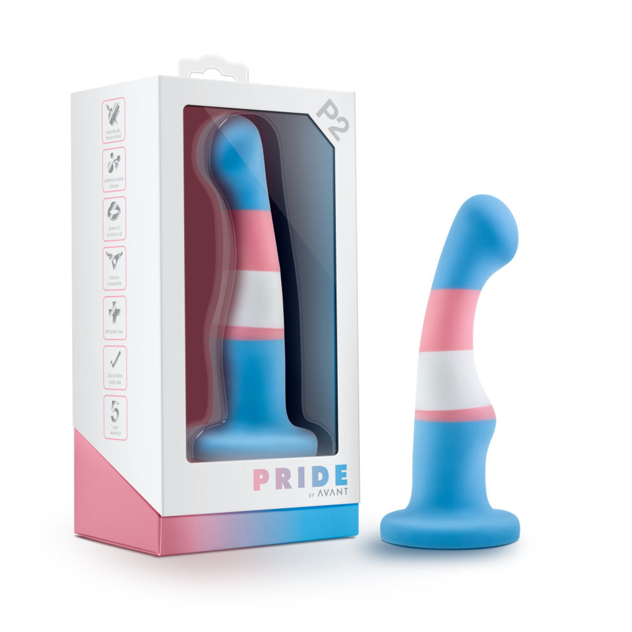 Avant Pride P2 True Blue Silicone Dildo - Thorn & Feather Sex Toy Canada