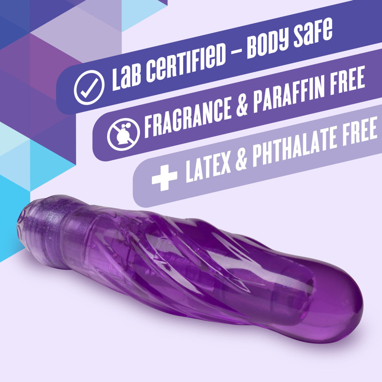 Naturally Yours Bachata 6.5" Vibrating Dildo - Purple - Thorn & Feather Sex Toy Canada